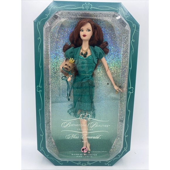 Barbie, Mattel Other - 2007 Barbie Collector Birthstone Beauties May Miss Emerald K8694